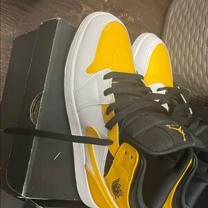 Jordan Kids Sneakers Yellow and White